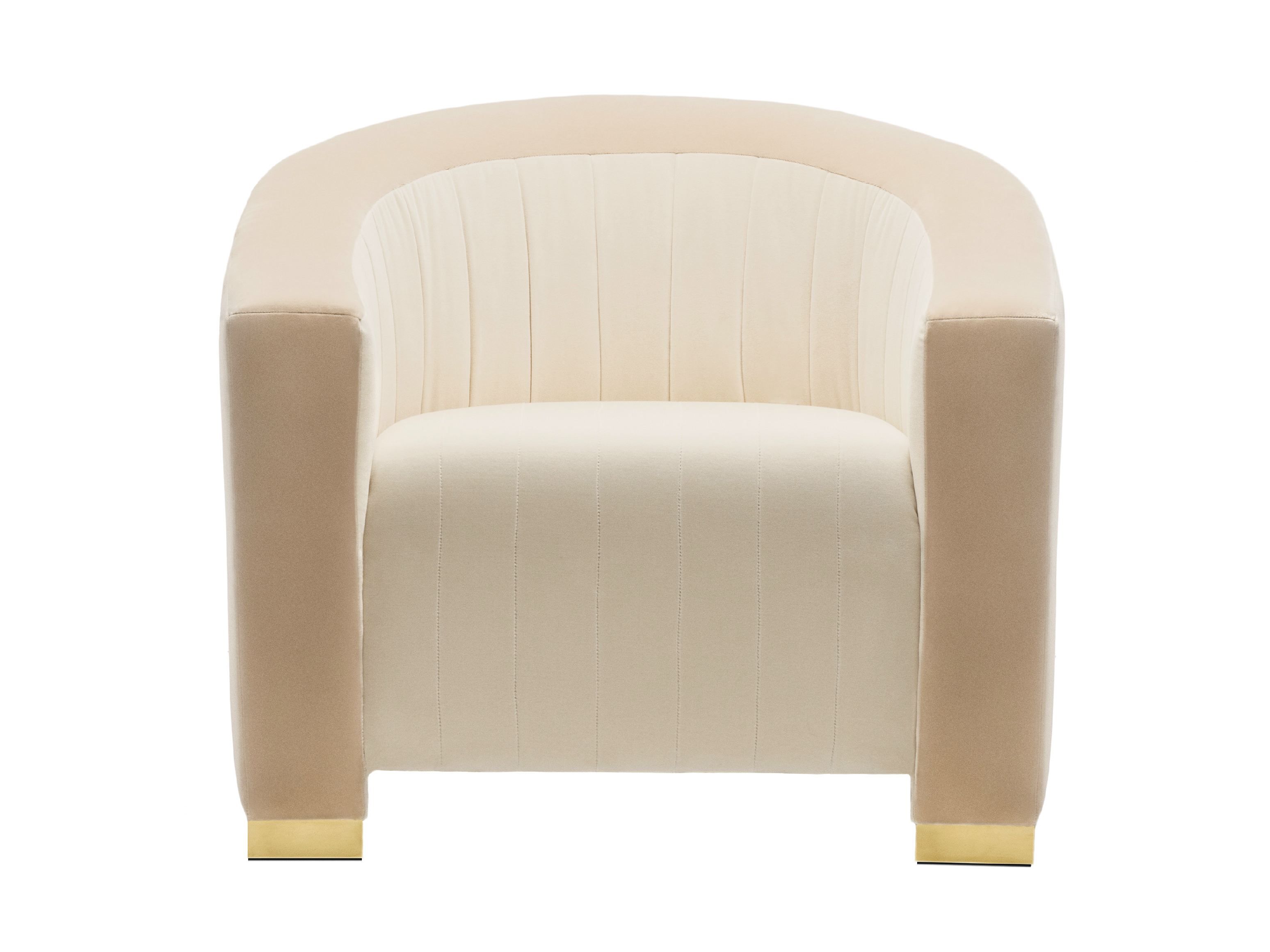 Бархатное кресло с подлокотниками Munna ARCH-00105313 - Вид №1