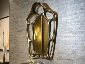 Bellotti Ezio Зеркало из массива дерева, лакированного жидкой бронзой Delfi 2018-07