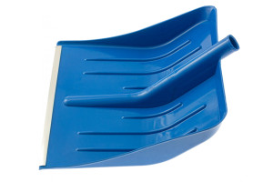 16345808 Пластиковая лопата для уборки снега, синяя, 400x420 мм, без черенка 616185 СИБРТЕХ