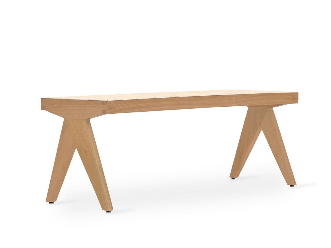 Скамейка из массива дерева Alankaram Jeanneret ARCH-00032109 - Вид №7