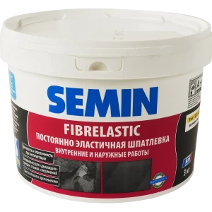 Шпаклёвка эластичная Semin Fiberlastic 3 кг