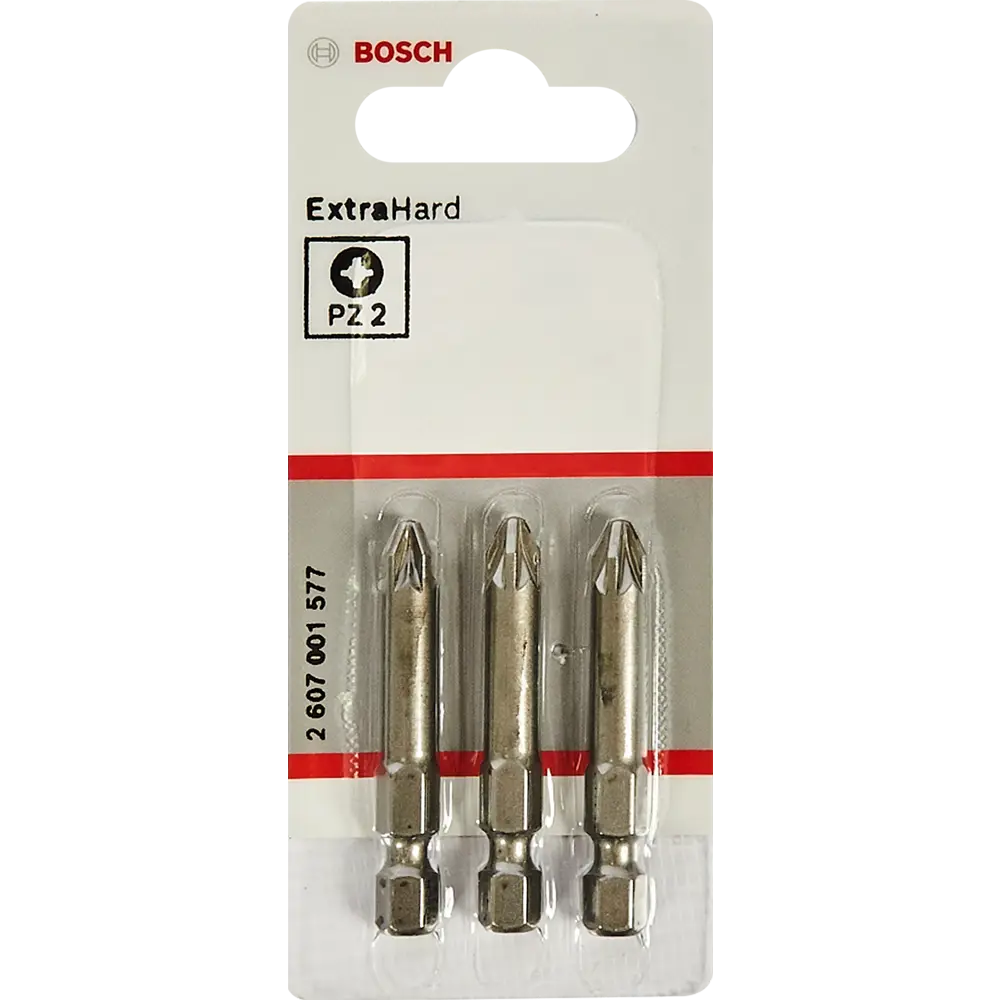 Бита крестовая Bosch Extra Hard 2607001577 PZ2x49 мм, 3 шт BOSCH PROFESSIONAL STLM-2160828 - Вид №1