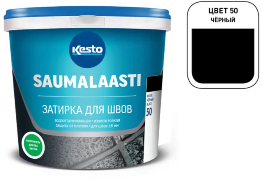 91325178 Затирка Kesto Saumalaasti 50 KeS50 10 кг цвет черный STLM-0948302