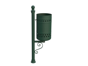 Наружные металлические стойки для мусора