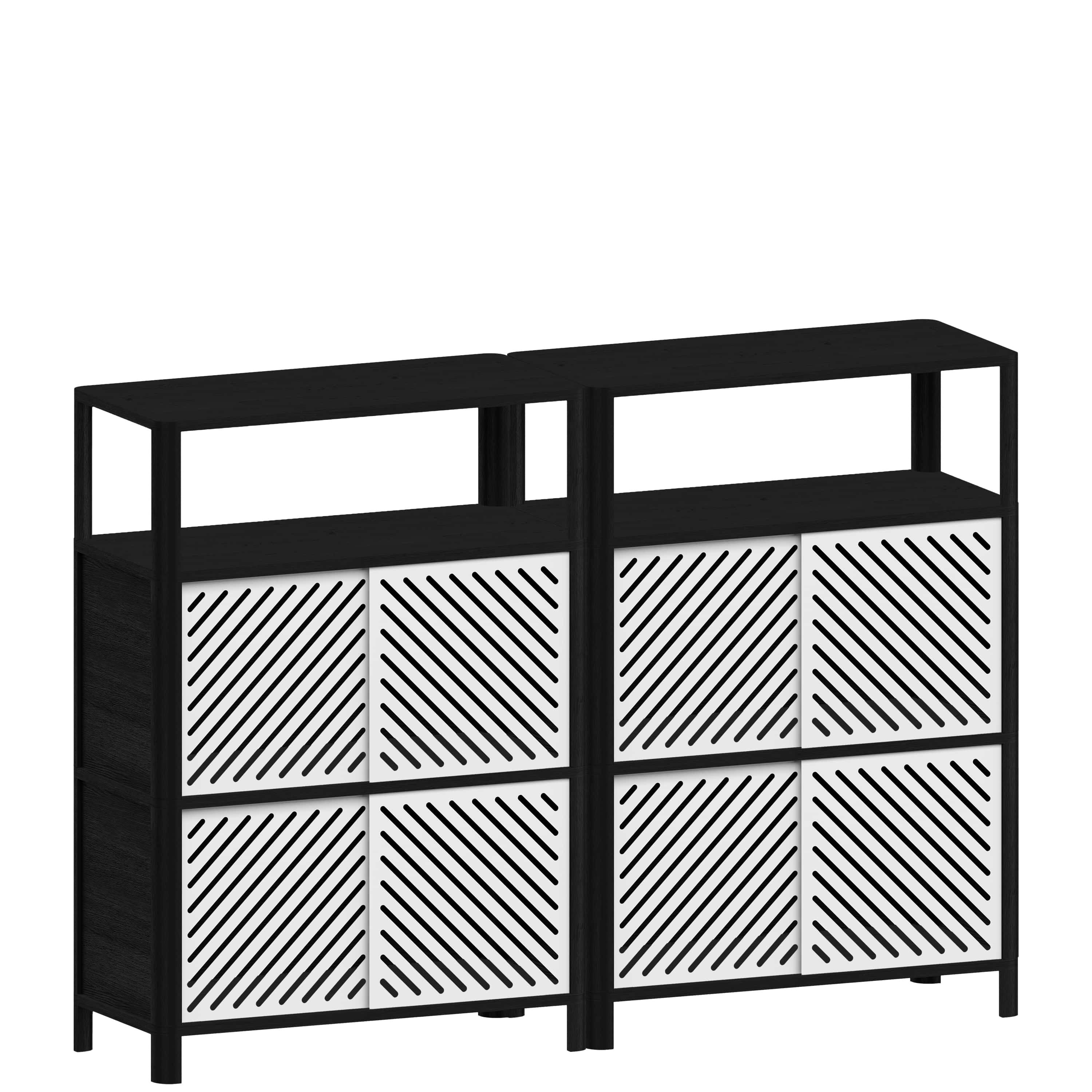 Секционный шкаф из массива дерева с раздвижными дверями Woodendot Cloe ARCH-00109210 - Вид №2