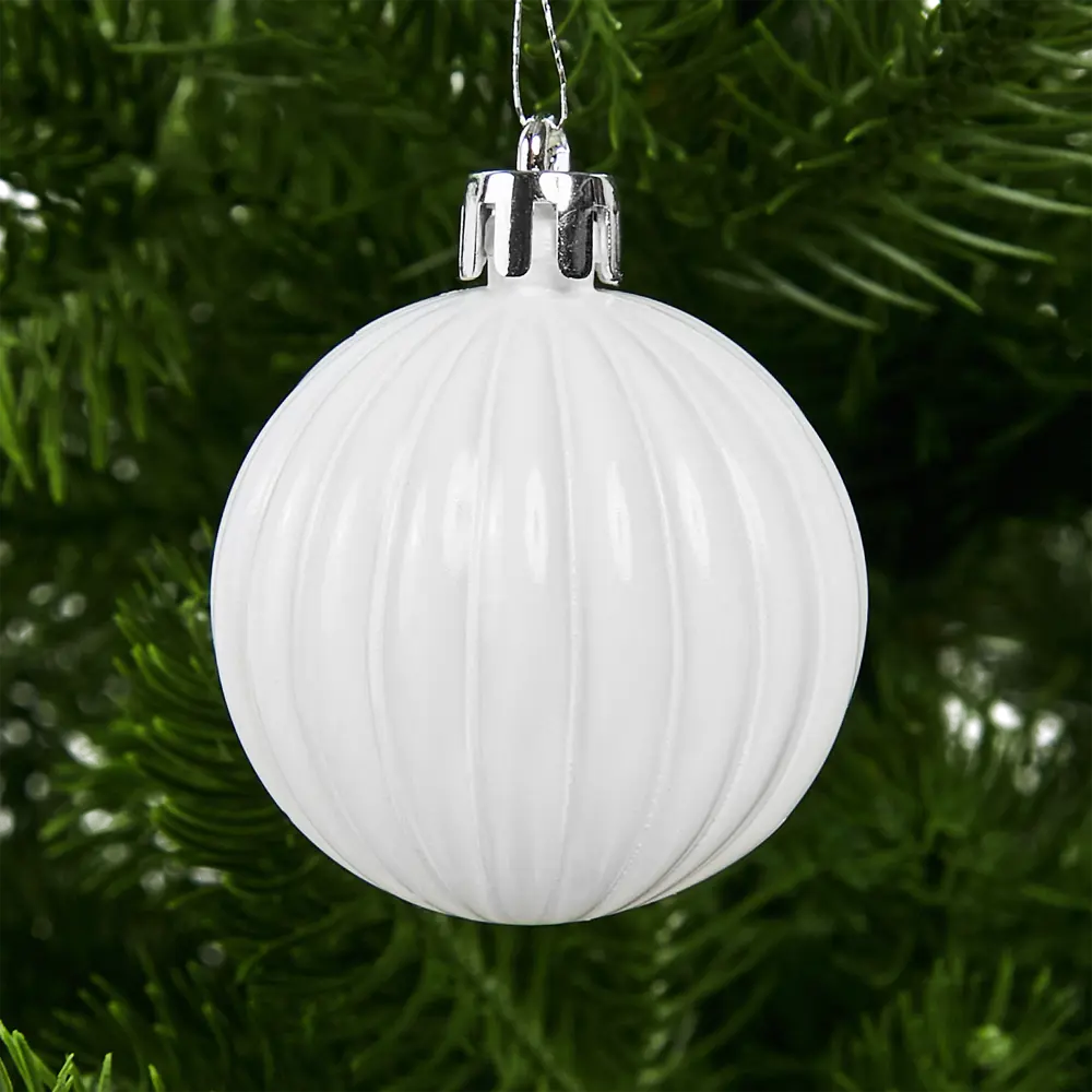 87036340 Набор новогодних шаров Christmas ø5-6 см цвет белый 25 шт. STLM-0956985 Santreyd  - Вид №10