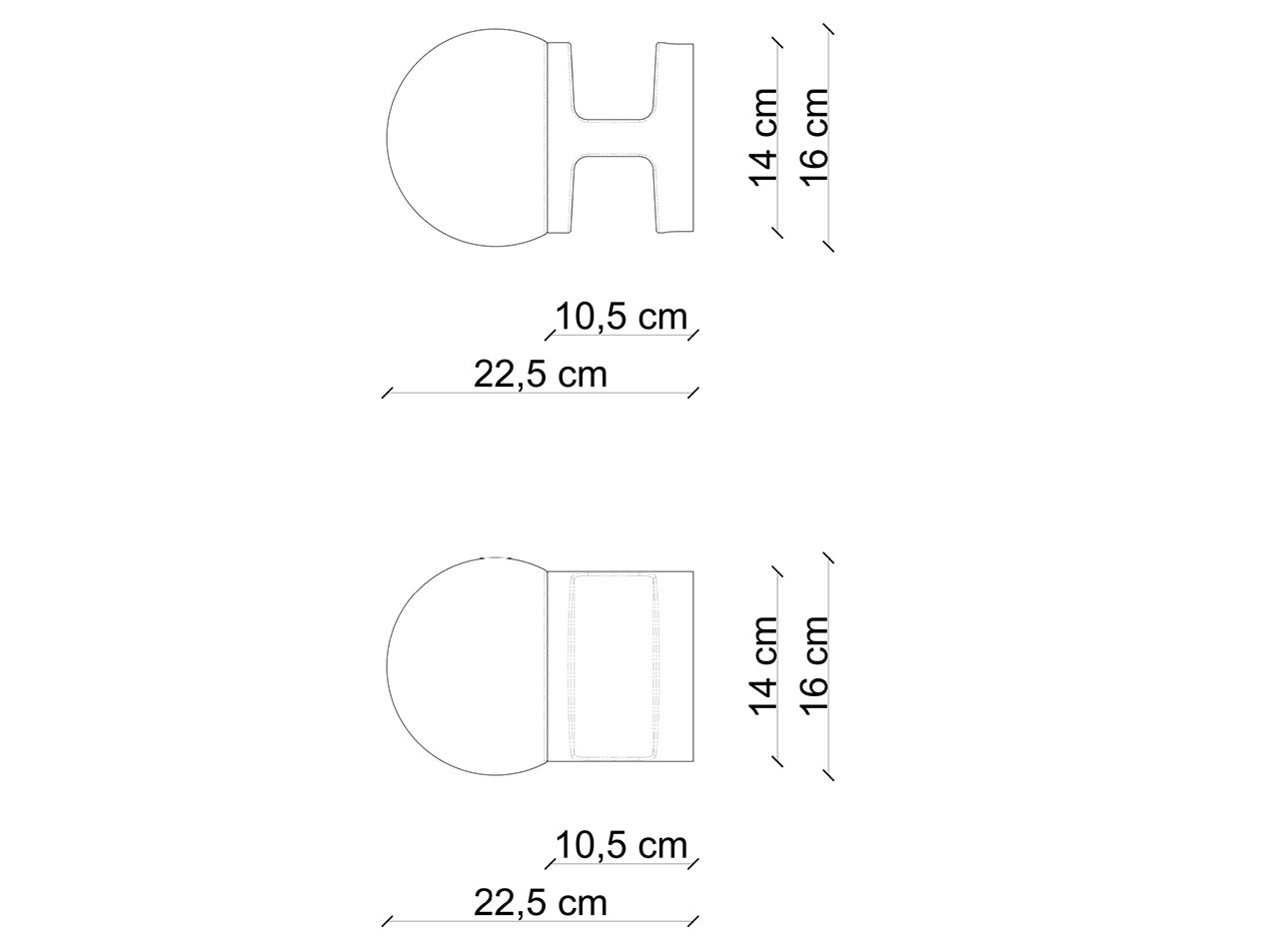 Керамический светодиодный настенный светильник FERROLUCE Habea ARCH-00097078 - Вид №3