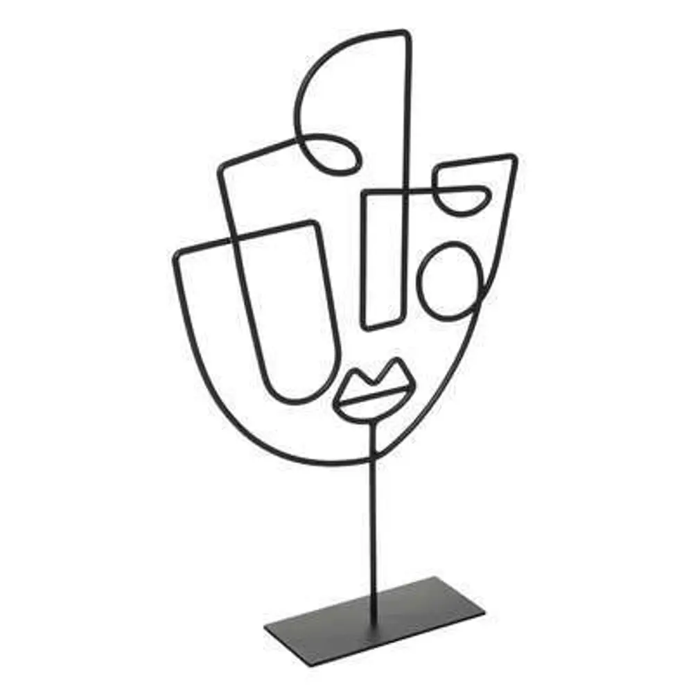 Изделие декоративное настольное Лицо металл черное 38 см Atmosphera STLM-2062103