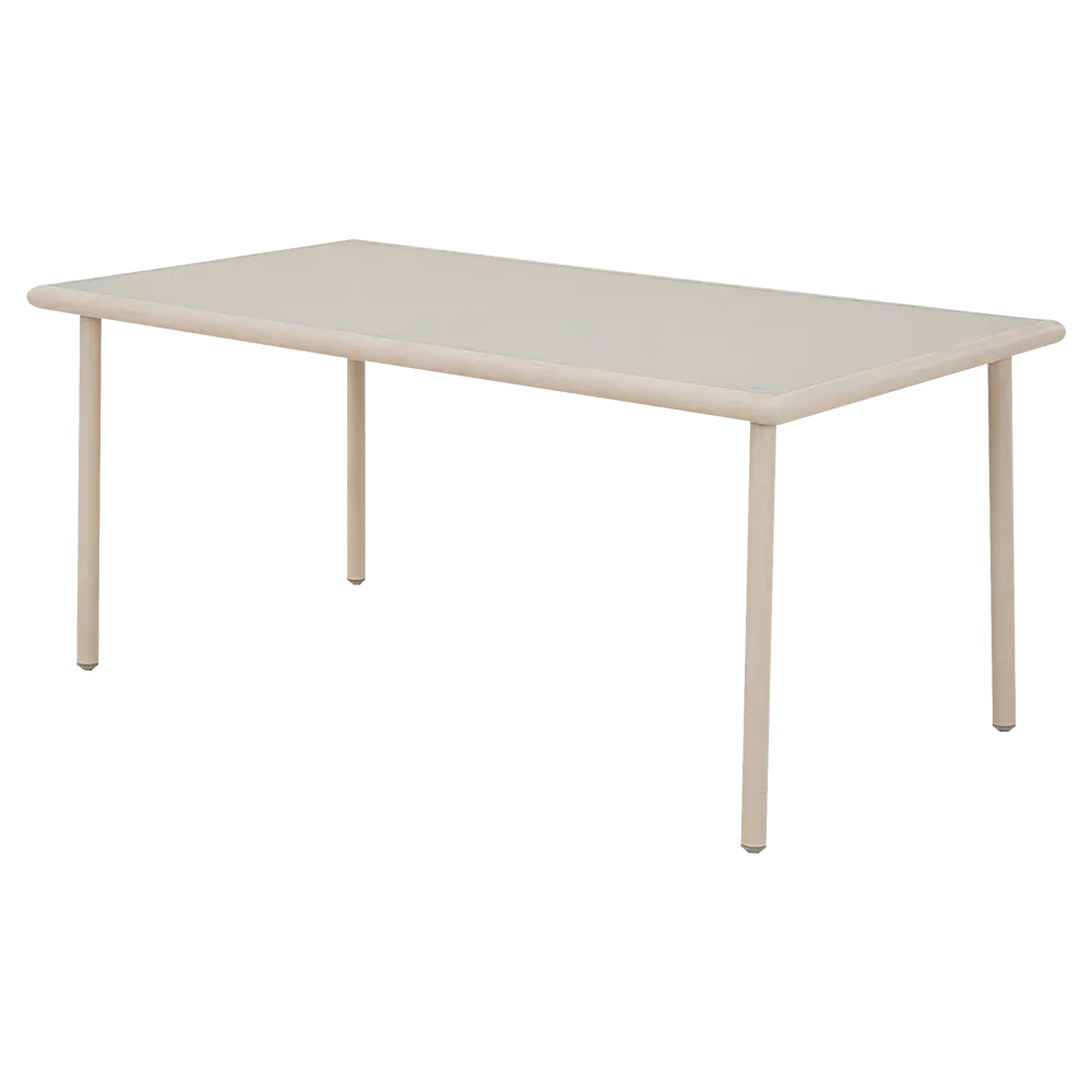 Набор садовой мебели для обеда с подушками  BEGINIA Saima Алюминий Стол, диван Бежевый STLM-2065384 - Вид №11