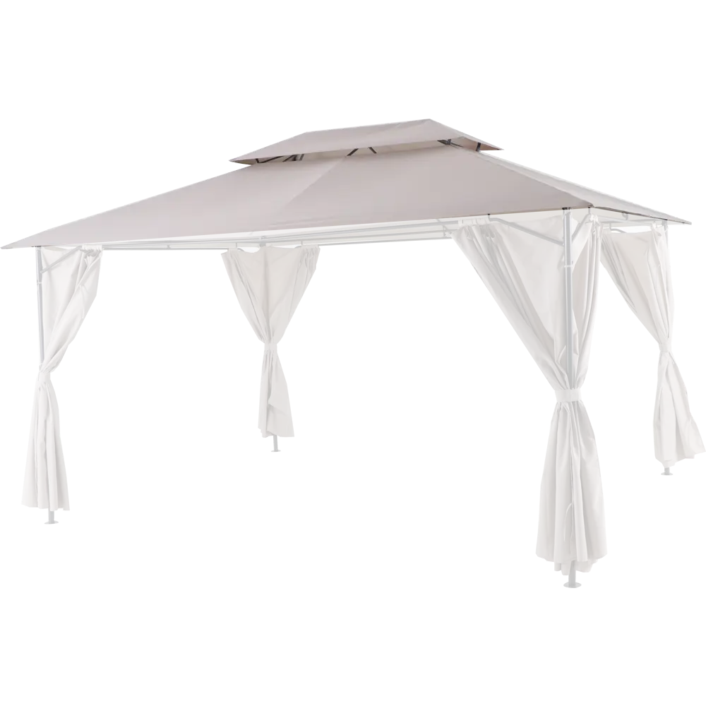 Крыша для павильона Oxis 3x4 м цвет тёмно-серый NATERIAL STLM-2041409 - Вид №2