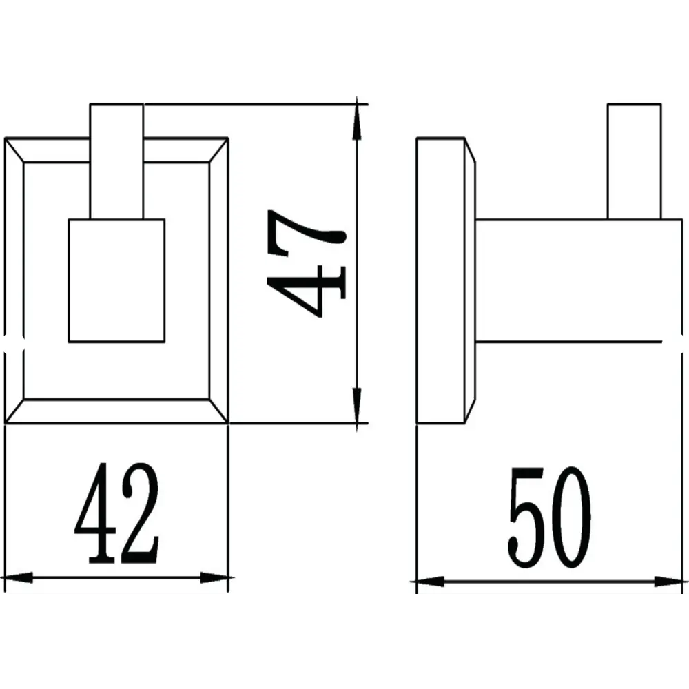 Крючок для ванной Savol S-009553 цвет хромированный 10 шт