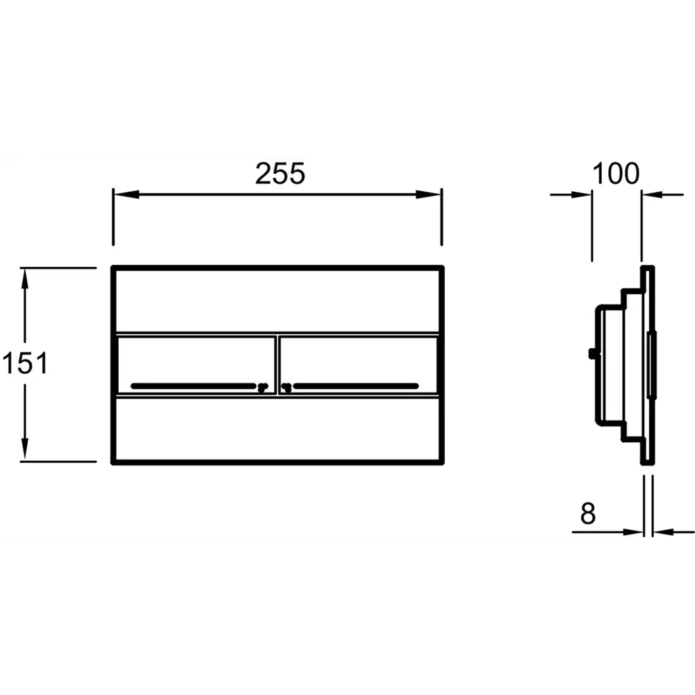 Панель смыва для инсталляций Jacob Delafon E4316-CP