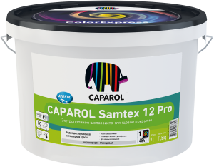 87030282 Краска для стен и потолков Samtex 12 Pro цвет белый база A 9 л STLM-0072920 CAPAROL