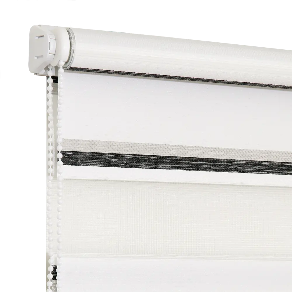 Штора рулонная день-ночь Лечче 180x175 см серо-молочная MIAMOZA STLM-2211510 - Вид №1