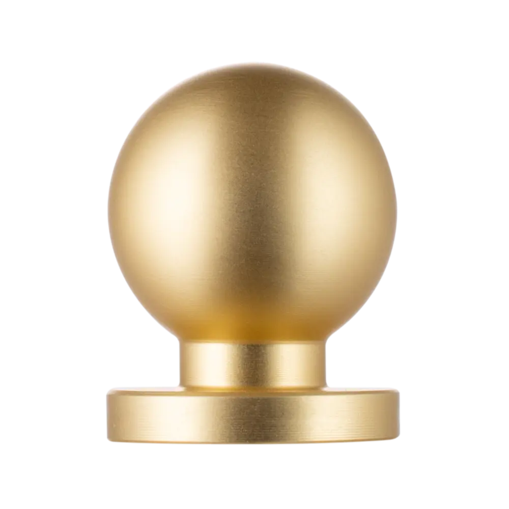 Мебельная ручка-кнопка Edson 22501 25 мм золотая 89443249 STLM-2131291  - Вид №2