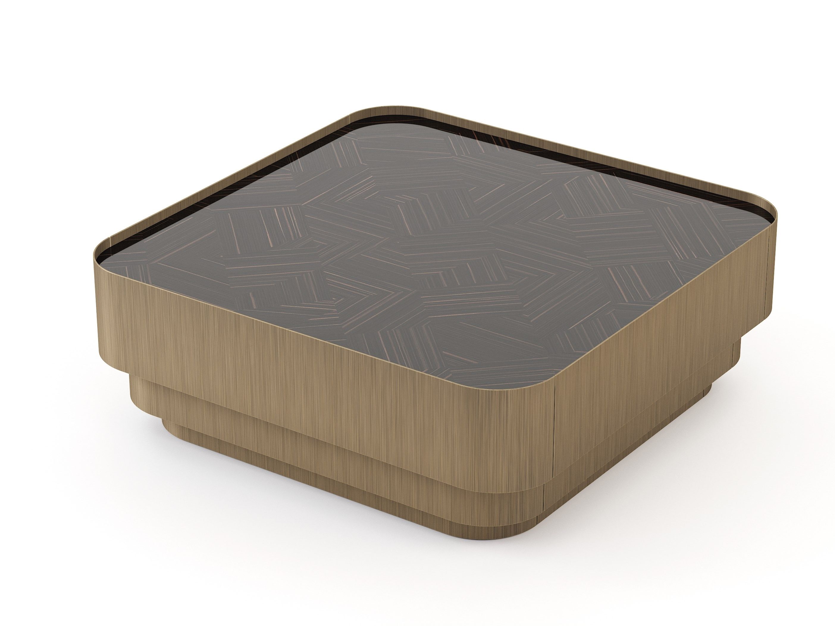 Деревянный шпон квадратный низкий журнальный столик Stylish Club His &amp ARCH-00143885 - Вид №4