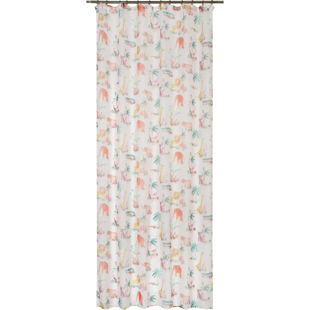 Тюль на ленте Африка 145x260 см цвет белый SEASONS STLM-2101742