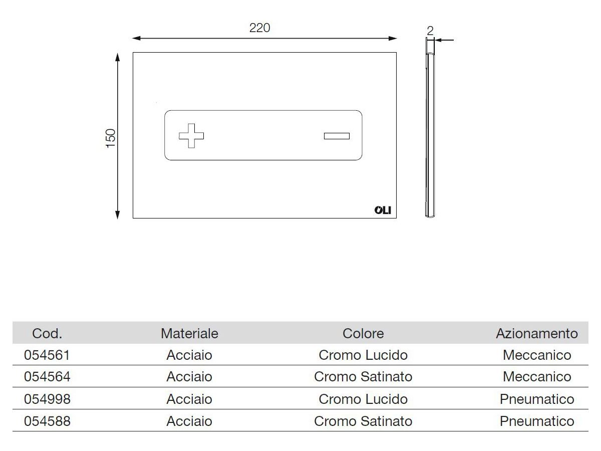 Панель управления туалетом из нержавеющей стали OLI OCEANIA ARCH-00088154 - Вид №4