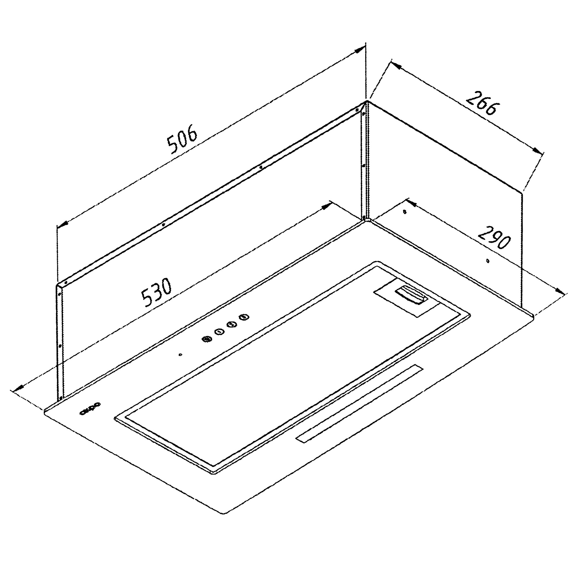 9951214 Вытяжка полновстраиваемая Akpo WK-11 Mio glass белый STDN-0046580 - Вид №10