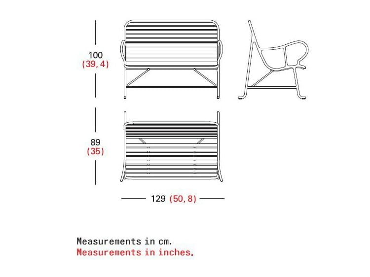 Садовая скамейка с подлокотниками BD Barcelona GARDENIAS ARCH-00113236 - Вид №1