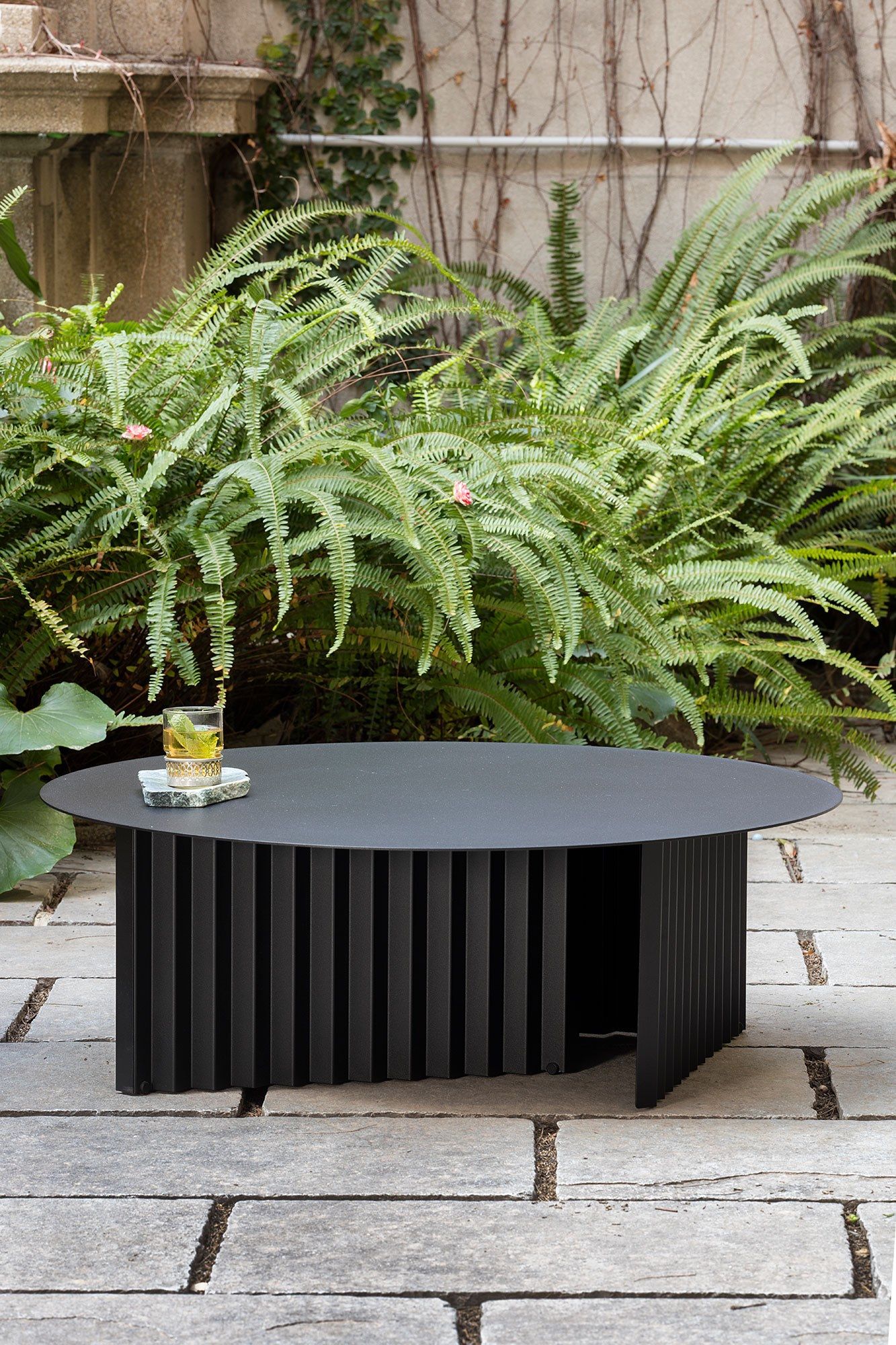 Стальной круглый низкий журнальный столик RS Barcelona Plec ARCH-00038257 - Вид №10