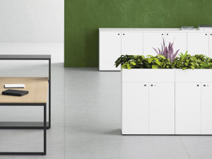 Пластиковый прямоугольный низкий горшок держатель