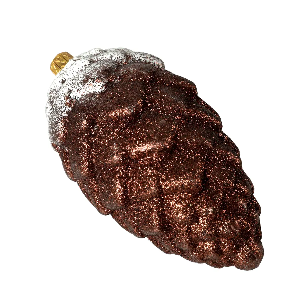 88458706 Новогоднее украшение Шишка 10x7 см цвет коричневый STLM-1517951 Santreyd  - Вид №1