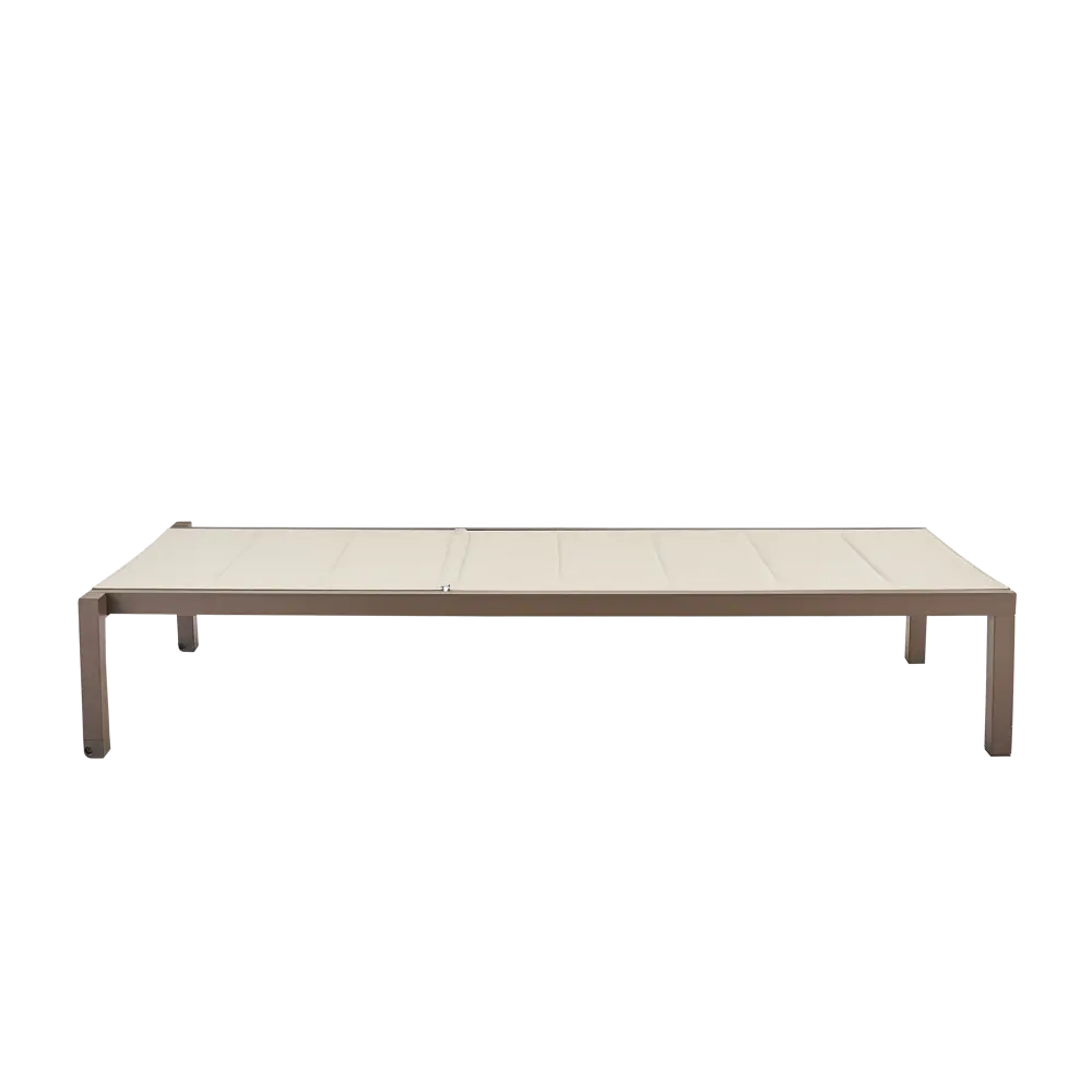 Шезлонг Naterial Aquila II 200x36x75 см алюминий/текстилен бежевый/коричневый STLM-2085430 - Вид №2