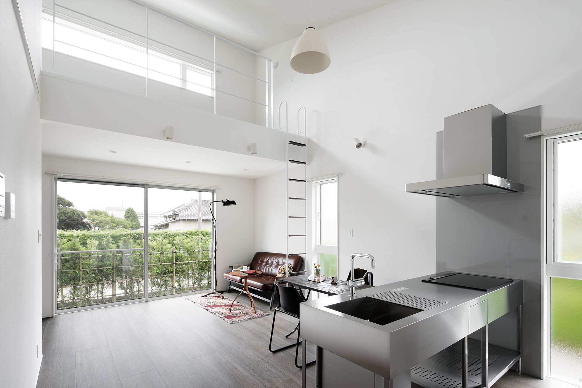 Кухня из нержавеющей стали с островом без ручек Miratap OSSO ARCH-00129289 - Вид №3