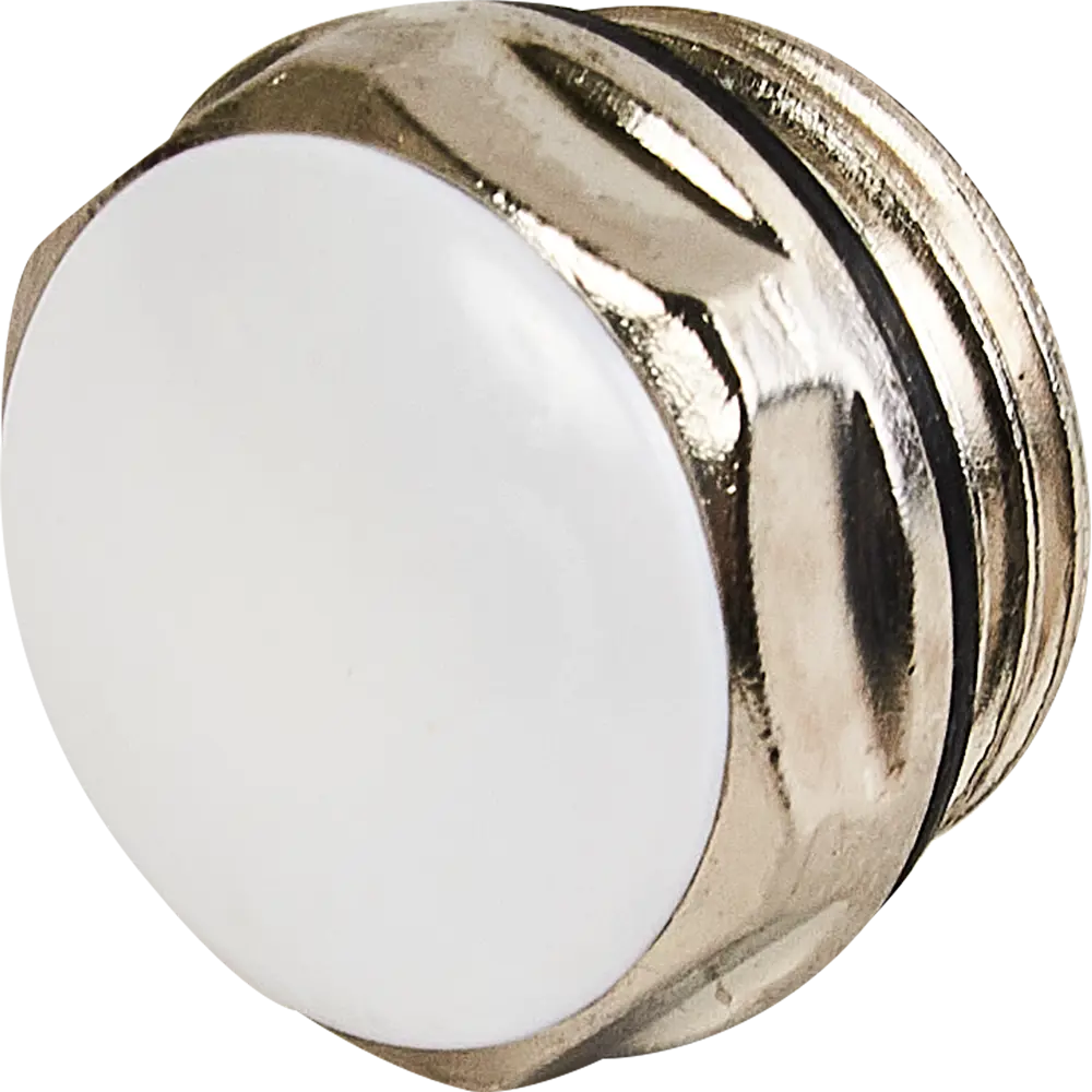 Заглушка для радиатора Rifar 1/2" латунь белая STLM-2051211 - Вид №2