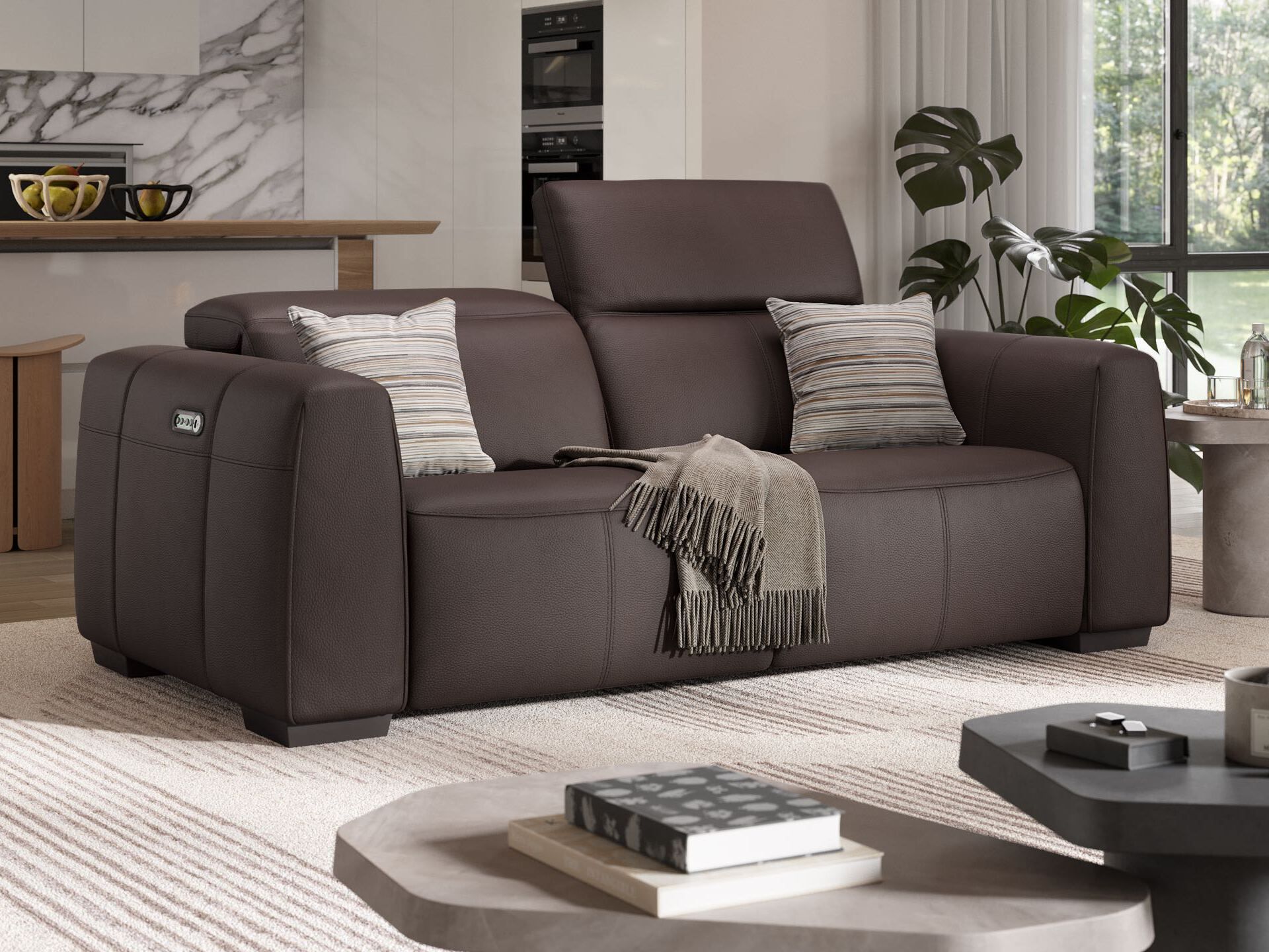 3-местный кожаный диван Sofanella тысячный ARCH-00145535 - Вид №3