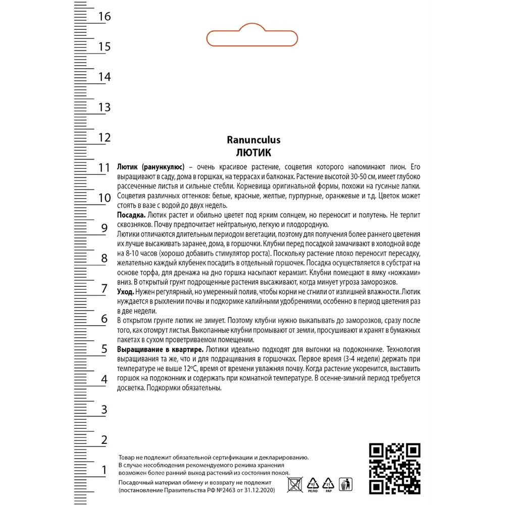 Лютик азиатский Ред от ПОИСК — яркие красные цветы для сада и срезки 89381389 STLM-1580045 - Вид №2