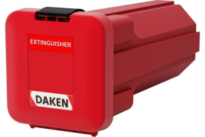 19545114 Ящик для огнетушителя SLIDEN 265х280х595, 6 кг, красный, 160 мм 82412 DAKEN