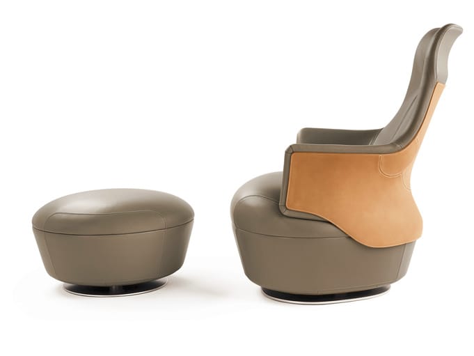 Пуф / кожаная подставка для ног Poltrona Frau коллекция-диваны и кресла ARCH-00031118 - Вид №1