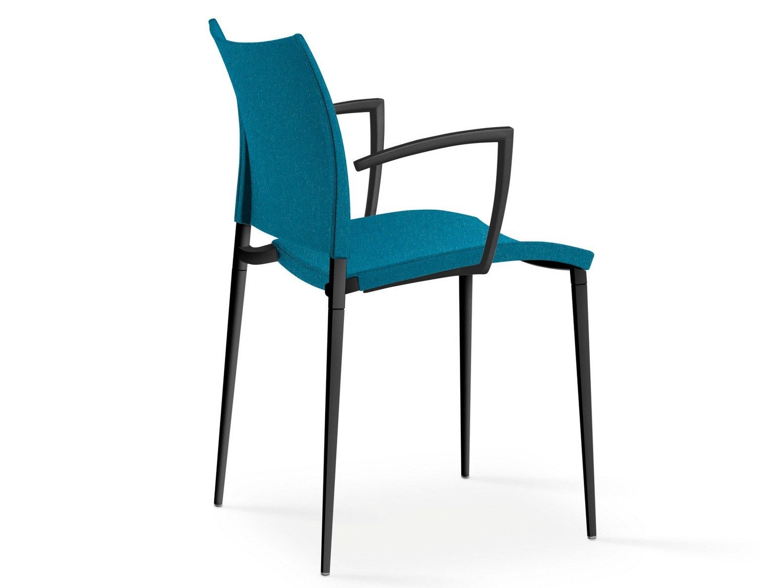 Тканевый мягкий штабелируемый стул с подлокотниками Desalto Sand ARCH-00063817 - Вид №1