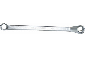 19814128 Накидной ключ 14x15 мм, длина 236 мм, изогнутый 0430031415 IZELTAS