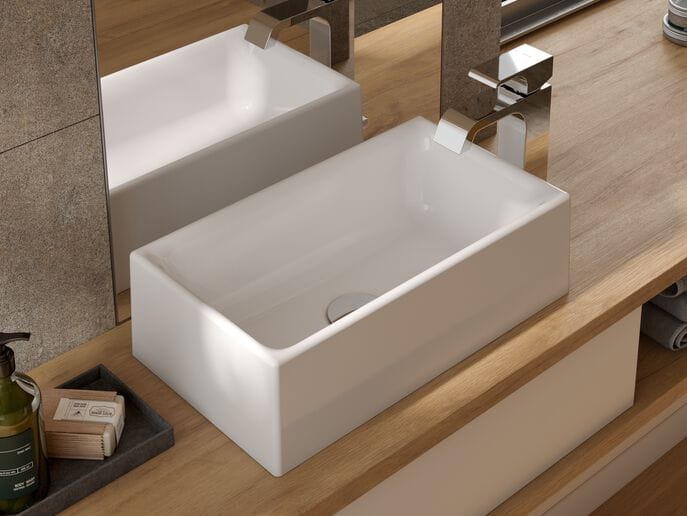 Прямоугольная керамическая столешница для мытья рук TOTO CS ARCH-00121271