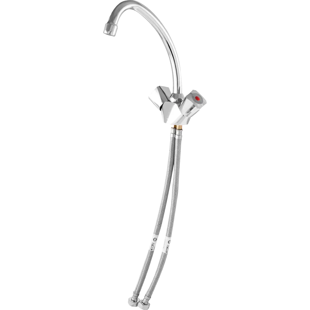 Смеситель для раковины Vidima Element BA311AA двухвентильный цвет хром STLM-2011127 - Вид №1