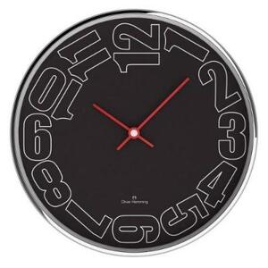 Настенные часы Duplex, Ø30 см, черные, W303S20BB