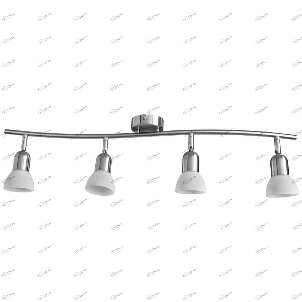 Спот потолочный с белыми плафонами серебристый Arte Lamp A3115PL-4SS ARTE LAMP A3115 00-3924044 Белый;серебро 