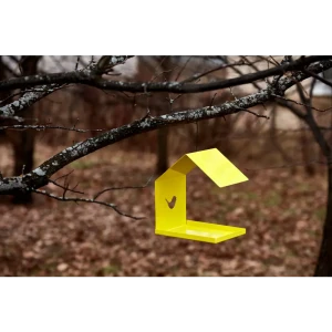 Кормушка для птиц цвет жёлтый