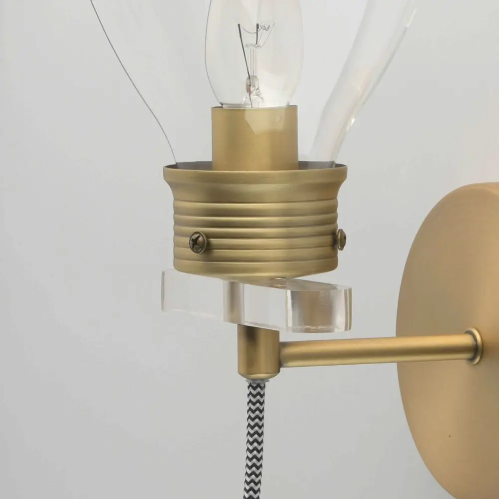 Бра «Атмосфера» 1хE14х5 Вт цвет золотой MW-Light STLM-2034373 - Вид №2