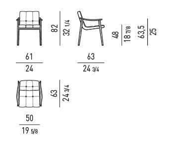 Мягкий стул с подлокотниками Minotti Fynn ARCH-00025864 - Вид №2