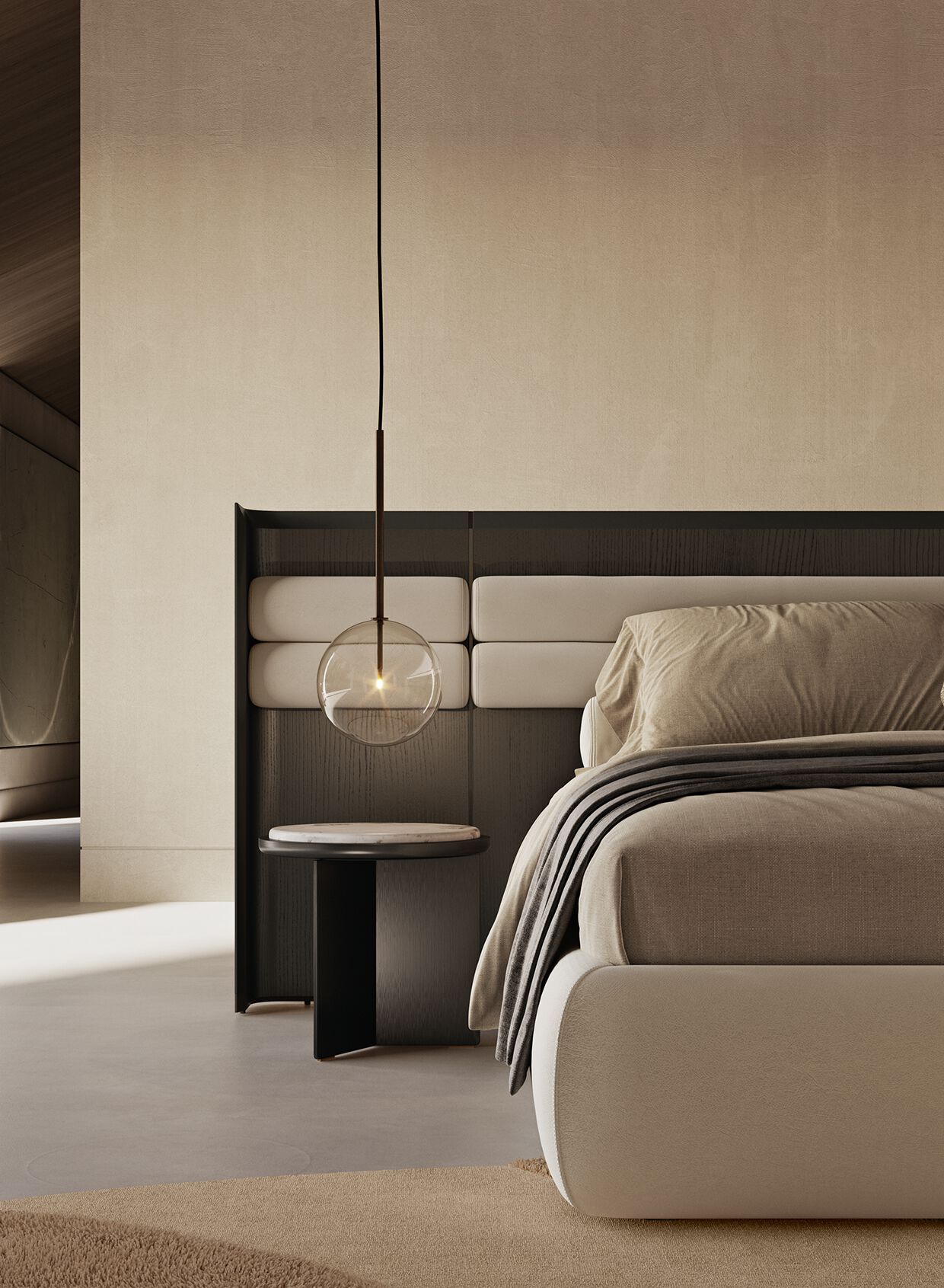 Двуспальная мягкая кровать Gallotti&Radice SUNRISE ARCH-00139210 - Вид №4