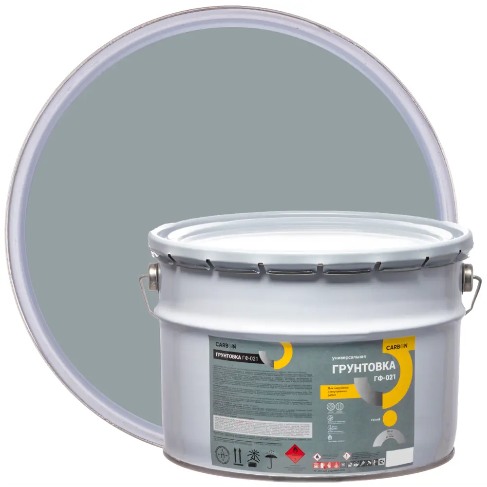 Грунтовка ГФ-021 Carbon серая 10 кг STLM-2105106