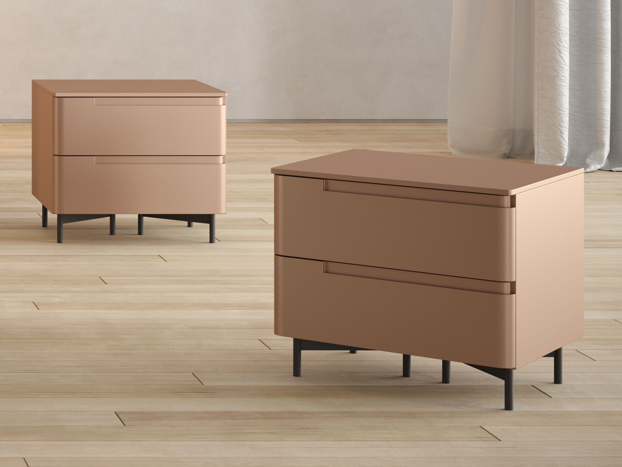 Деревянная прямоугольная тумбочка с ящиками Giessegi Турин ARCH-00052613