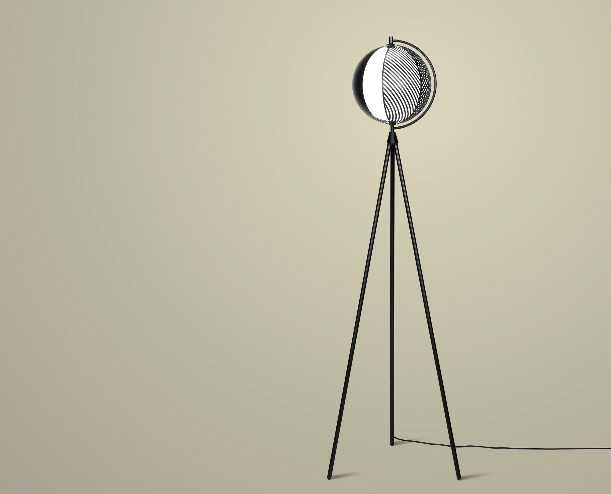 Торшер из стали и стекла OBLURE мир ARCH-00053411 - Вид №3