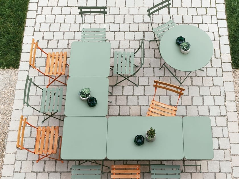 Стальной складной круглый садовый стол In Stock Fermob ARCH-00143519 - Вид №1