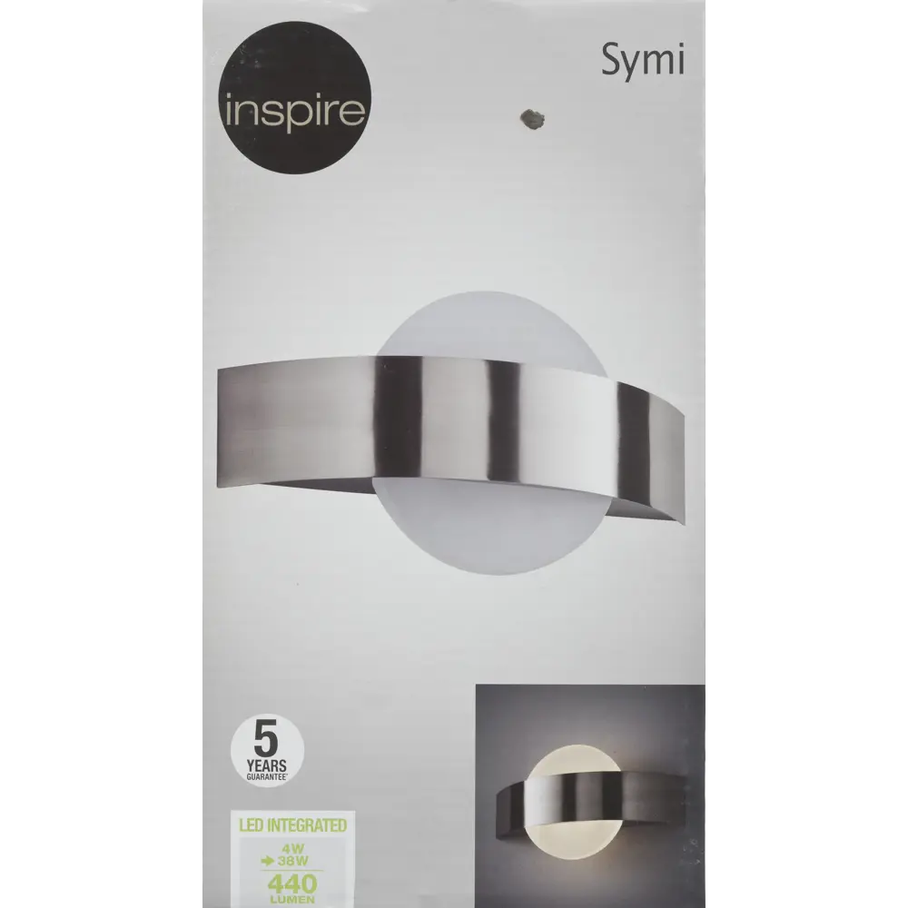 Настенный светильник светодиодный Symi, цвет никель INSPIRE STLM-2155873 - Вид №4