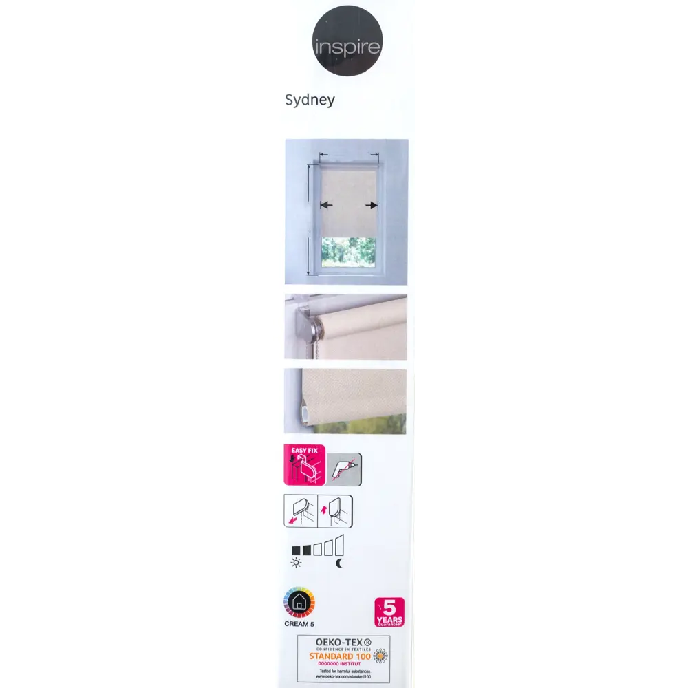 Штора рулонная Inspire Sydney 100x160 см экрю Cream 5 STLM-2178600 - Вид №5